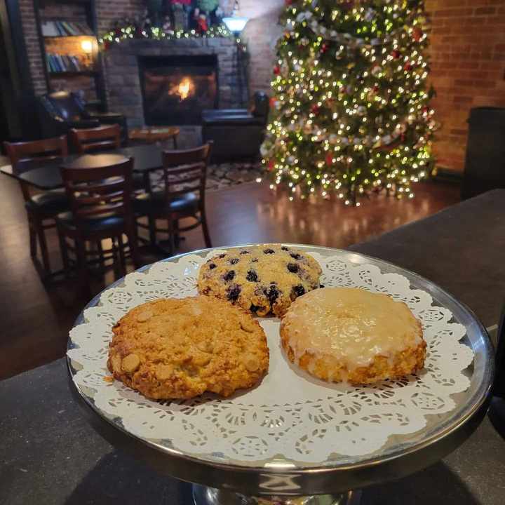 Kava Haus - Wilminton's scones at Christmas time